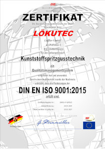ISO 9001:2015 Zertifikat